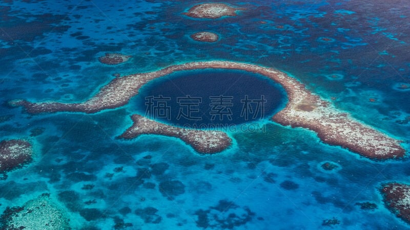 瑞夫灯塔,伯利兹,蓝孔,风景,航拍视角,the cayes,伯利兹大堡礁,珊瑚海,ambergris caye,珊瑚岛