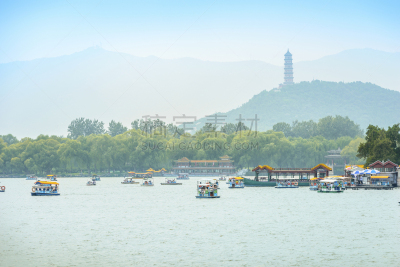 昆明湖,颐和园,万寿山,清朝,明朝风格,亭台楼阁,水,公园,水平画幅,职权