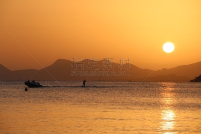 特拉华,黄金,马提尼克岛,玩具船,滑水运动,法国海外领土,海滩,圣安妮,水平画幅,无人