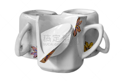 杯,坏掉的,一个物体,两个物体,餐具,水平画幅,尖利,拆毁的,饮料,想法