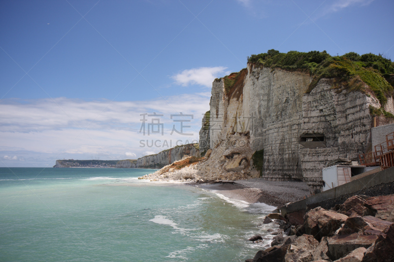 white cliffs,水,白色,高处,悬崖,水平画幅,岩石,无人,户外,诺曼底