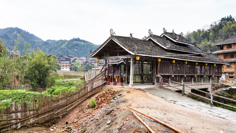 乡村,桥,雨,小路,风,杨浦大桥,三江,小别墅,乡村风格,田园风光