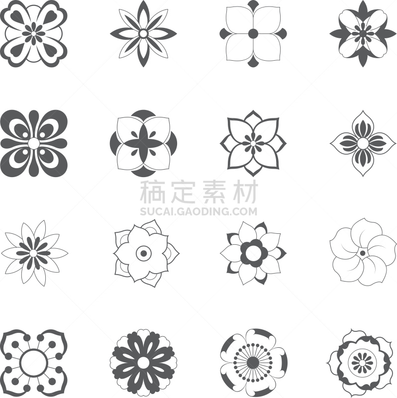 中国,花纹,传统,半打,桃花,花瓣,五个物体,梅花,四个物体,部分