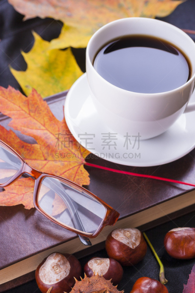 咖啡,餐具,垂直画幅,褐色,无人,饮料,特写,眼镜,白色,植物