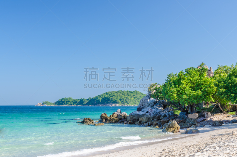 天空,海滩,岩石,蓝色,海洋,计程车车站,水,琼不里省,水平画幅,沙子