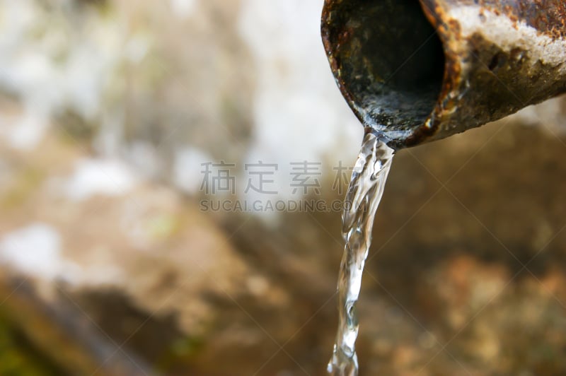 流水,透明,水,山,食槽,牲畜,混凝土,格林威治村,冷泉港,喝