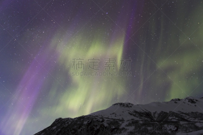 北极光,舞蹈,塔基那山脉,北半球,磁场,极光,天空,灵性,水平画幅,尖的