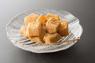 蕨饼,饺子,日本,欧洲蕨,淀粉,传统,日本点心,食品,图像