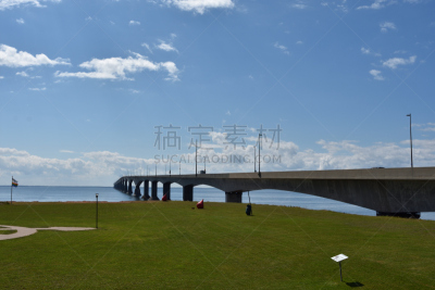 联邦桥,纽宾士域,加拿大,爱德华王子岛,泛加拿大高速公路,长的,云,平衡,远距离,大西洋