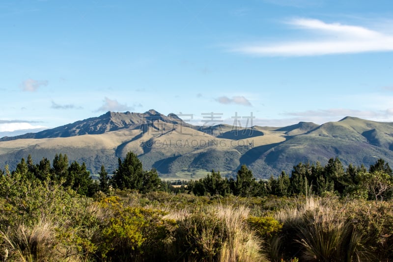 科多巴克西火山,厄瓜多尔,南美,火山,稀缺,高原,安地斯山脉,生态旅游,消失点,水平画幅