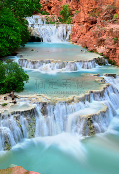 苏派城,美国,居住区,乡村,海狸,亚利桑那,大峡谷,清新,静水,春天