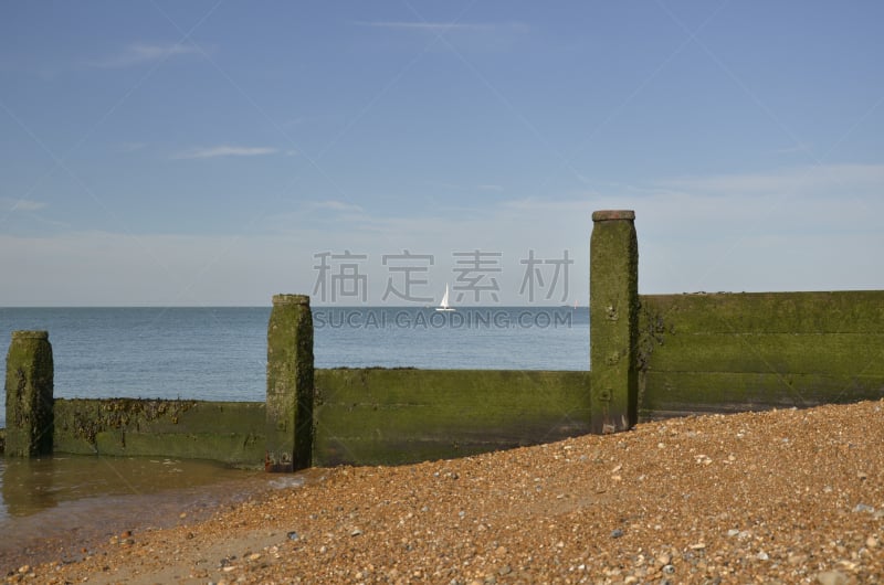 海滩,whitstable,海洋,视角,水,天空,美,度假胜地,水平画幅,英格兰