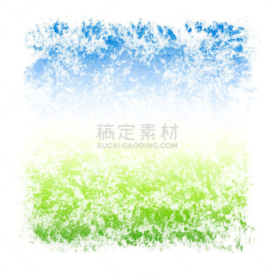 天空,边框,纹理效果,草,抽象,方形画幅,水彩画,永保青春,点画效果