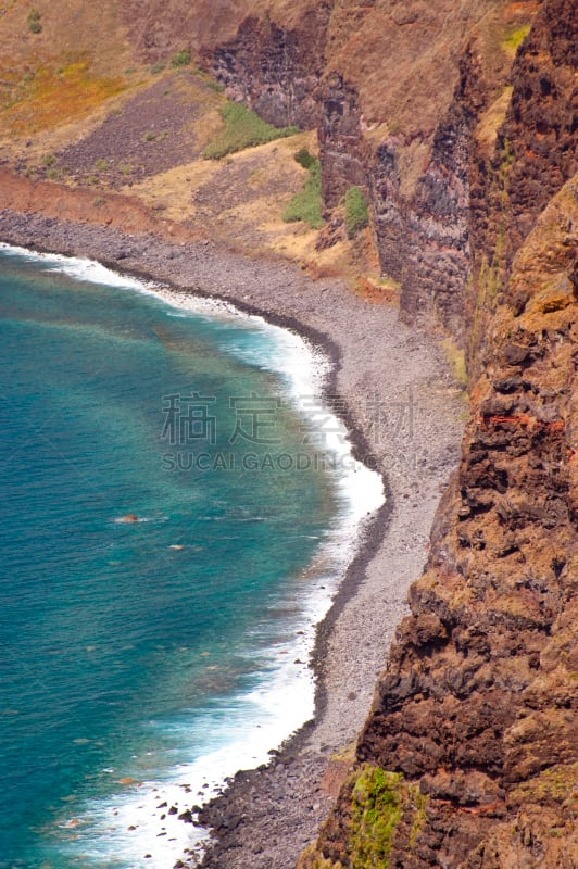 马德拉,垂直画幅,水,山,大西洋,大西洋群岛,海岸地形,户外,云景,葡萄牙