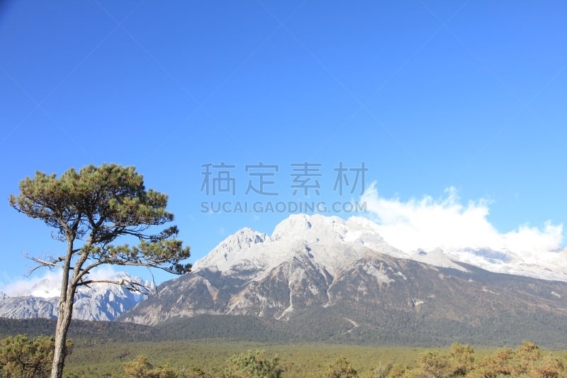 中国,丽江,云南省,玉龙雪山,自然地理,白色,亚洲,自然,气候,秋天