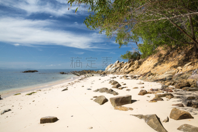 哥打基纳巴卢,海滩,自然美,水,天空,美,水平画幅,云,沙子,无人