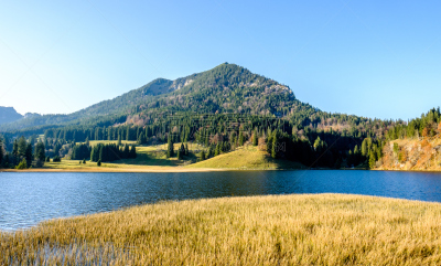 巴伐利亚,lake spitzingsee,自然,水平画幅,地形,秋天,无人,全景,欧洲,户外