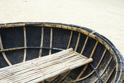 越南,小圆舟,特写,竹子,大特写,船,里面,亚洲,传统,图像