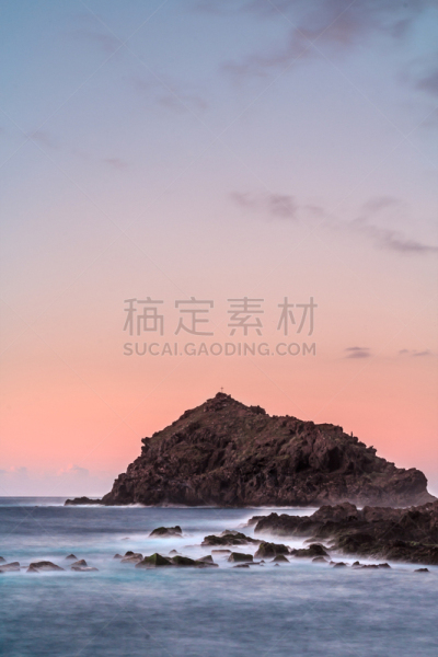 特内里费岛,垂直画幅,风景,图像,海洋,北美歌雀,颜色,拉罗克,无人,海岸线