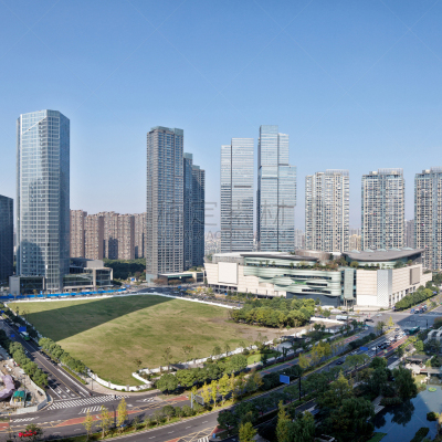 抽象,建筑外部,城市,杭州,现代,垂直画幅,办公室,建筑,无人,城市天际线