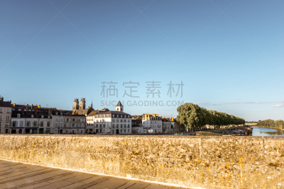 法国,奥尔良,城市,天空,水平画幅,无人,卢瓦雷省,户外,石材,大西洋岸卢瓦尔省