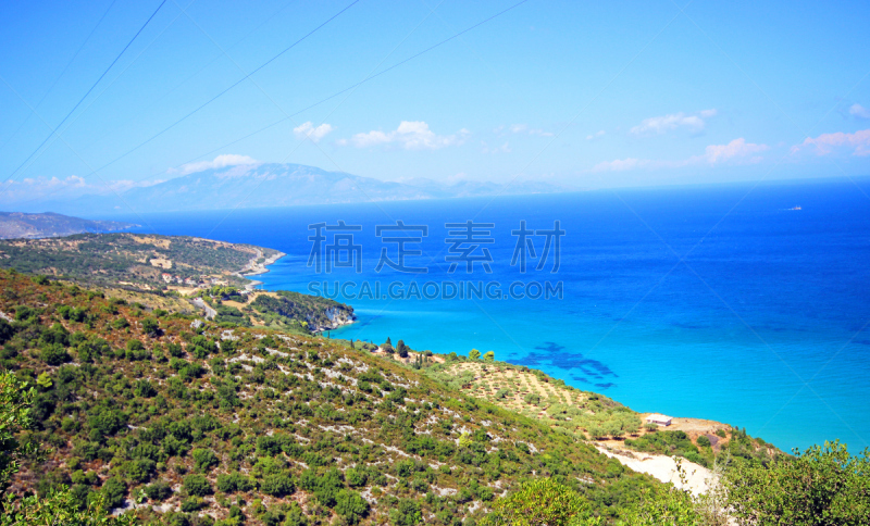 希腊,海滩,扎金索斯,水,美,客船,水平画幅,沙子,美人