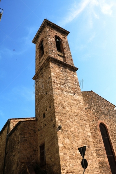 church of santa maria assunta,意大利,垂直画幅,天空,建筑,无人,蓝色,罗马风格,建筑结构