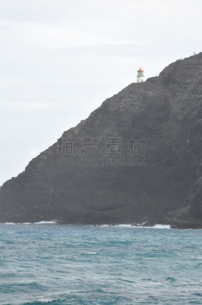 瓦胡岛,夏威夷大岛,玛卡普吾,自然,垂直画幅,悬崖,山,岩石,无人,蓝色