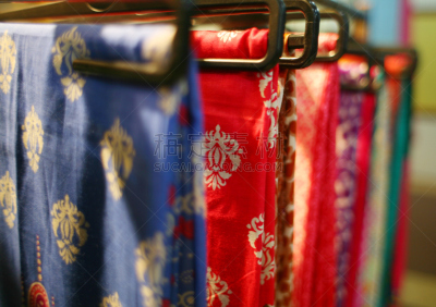 纺织品,多色的,水平画幅,披肩,衣服,时尚,商店,开士米绒线,服装店,工业