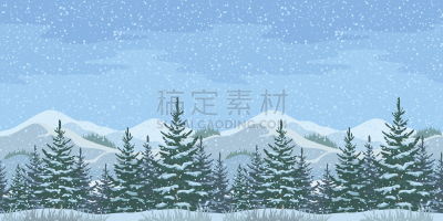 冬天,地形,松树,雪,森林,杉树,山,天空,气候