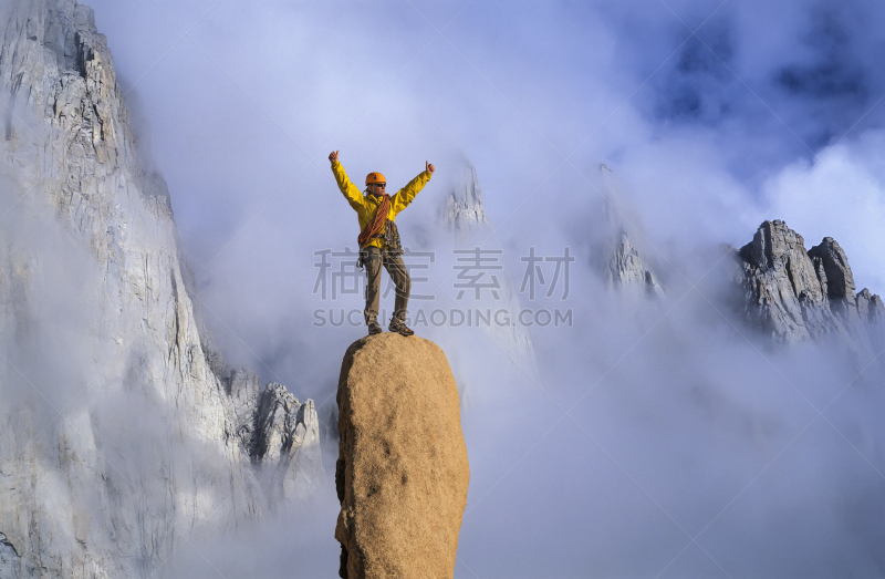 克服困难,山,领导能力,灵感,水平画幅,垂降,在边上,风险,户外,决心