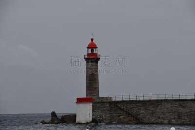 灯塔楼,巴斯蒂亚,城市,法国,海港,科西嘉,船,著名景点,海岸线,波浪