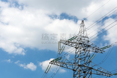 铁,无线电通信塔,电力线,电缆,天空,留白,水平画幅,能源,情绪压力,偏远的