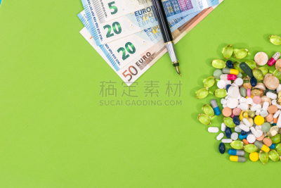 帐单,绿色,水笔,药丸,个性,100岁以上,替代疗法,辅导讲座,水平画幅,墨水