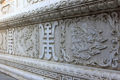 雕塑,大理石,白色,特写,古董,纹理,艺术,水平画幅,传统,寺庙