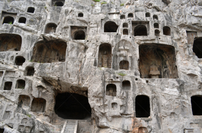 山,佛,龙门石窟,洞,里面,大于号,丰富,艺术,水平画幅