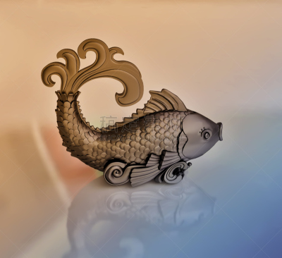黄金,三维图形,鱼类,项坠,星座,灵性,水平画幅,形状,欲望,符号