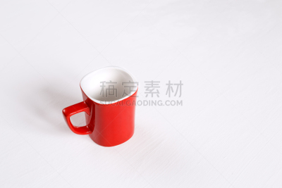 杯,红色,白色背景,茶杯,洋甘菊茶,芳香的,茶碟,早晨,一次性杯子,饮料