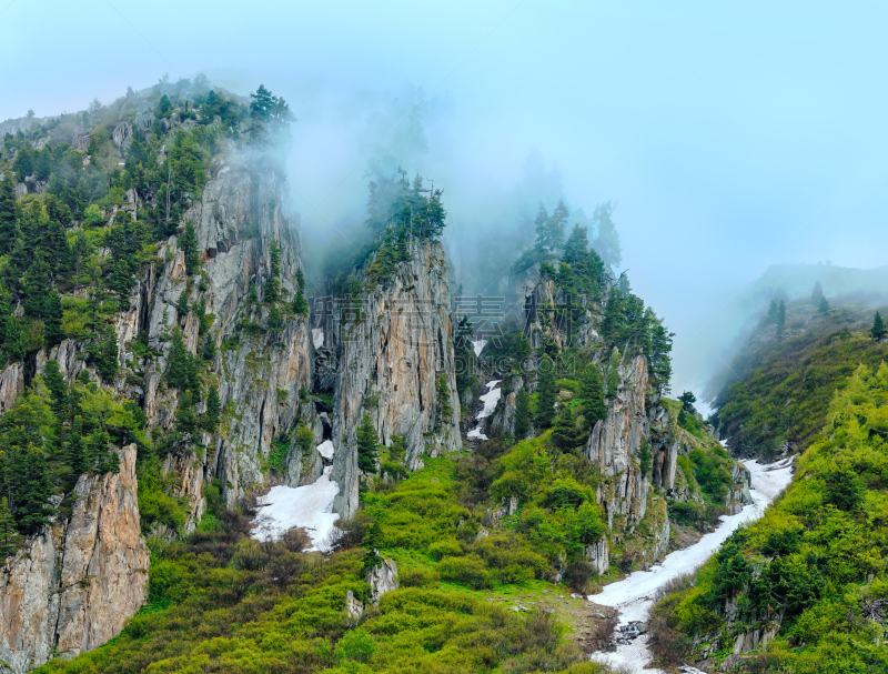 夏天,地形,瑞士,布希曼族,圣哥达山口,山口,天空,水平画幅,雪,无人