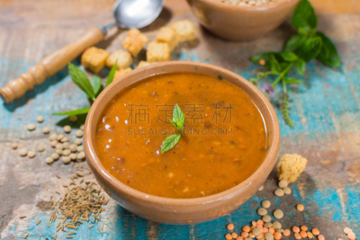 碗,汤,黄色,自制的,红扁豆,褐色,胡萝卜,水平画幅,无人,开胃品