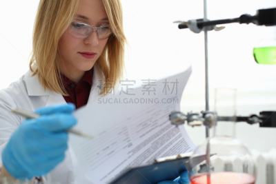 化学家,实验室,生物学,雌性动物,药,科学实验,配菜,装管,有毒生物体