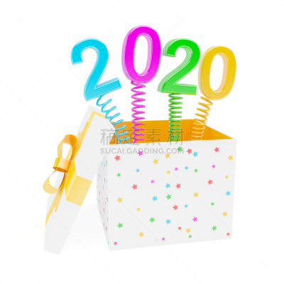 2020,包装纸,开着的,奇异小人玩具盒,秘密,贺卡,灵感,新年前夕,一月,商业金融和工业