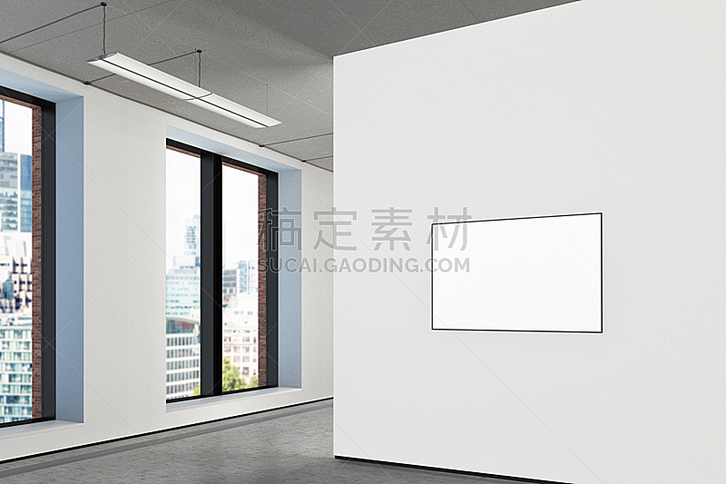 空白的,画廊的开幕式,办公室,留白,边框,艺术,水平画幅,墙,无人