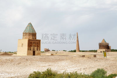 土库曼斯坦,帖木儿,陵墓,旅游目的地,水平画幅,建筑,无人,古老的,户外,过去