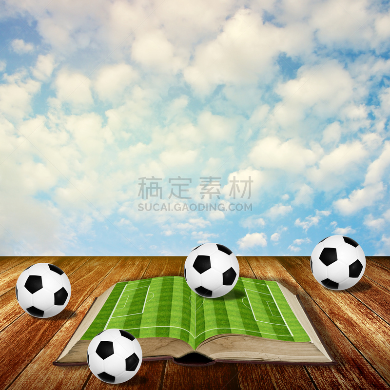 书,足球运动,概念,球,天空,进行中,户外,云景,橄榄球运动员,美式足球