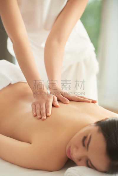 后背,专业人员,垂直画幅,替代疗法,辅导讲座,顾客,越南人,spa美容,健康,部分