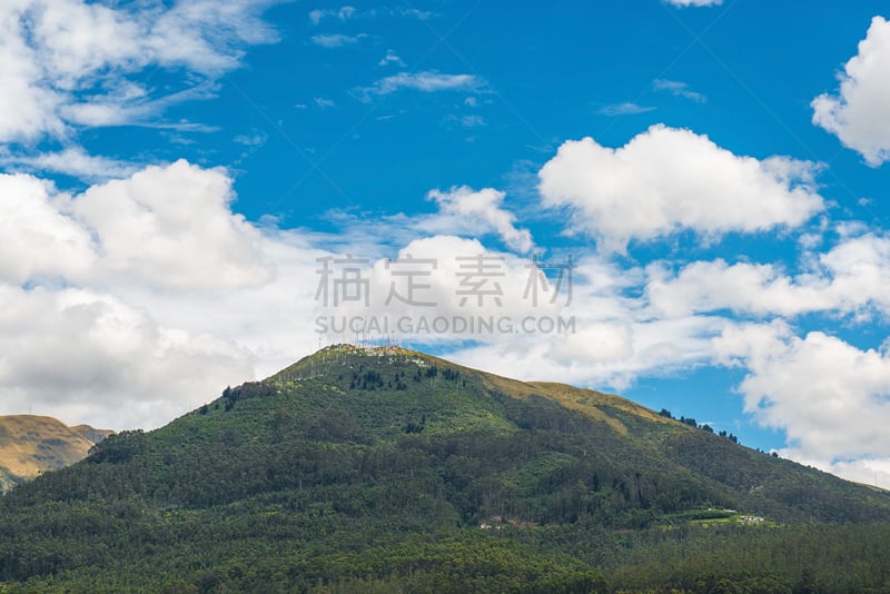 基多,皮钦查火山,皮钦查,厄瓜多尔安第斯山脉,高原运动训练,活火山,桉树,登山杖,自然荒野区,南美