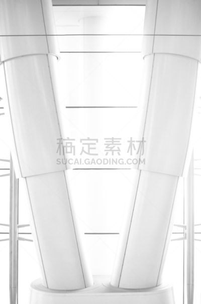 未来,无人,古典柱顶,黑白图片,垂直画幅,图像,德国,建筑,机场,车站月台