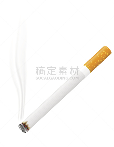 香烟,绘画插图,矢量,恶性贫血,雪茄,健康保健,一个物体,背景分离,药,严词拒绝