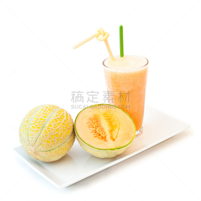 沙冰,瓜,黑刺莓,果汁,夏天,组物体,饮料,甜点心,白色,装饰菜